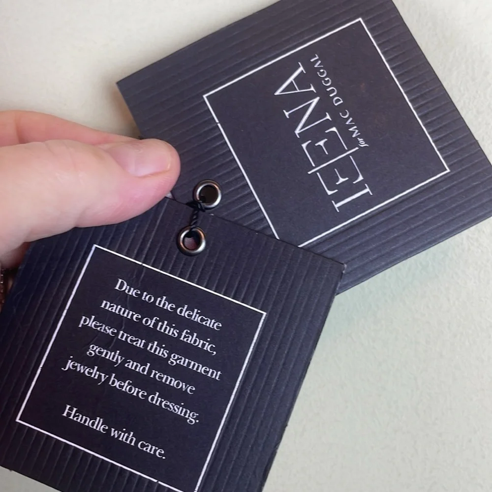 NEW IEENA for MAC DUGGAL 55272 White Chiffon Ball-Gown Wedding Dress Sz 0 - Picture 8 of 14